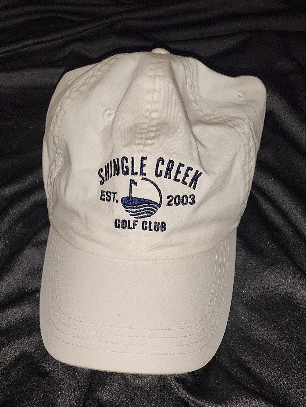 Shingle Creek Golf Club Embroidered White & Navy Baseball Cap